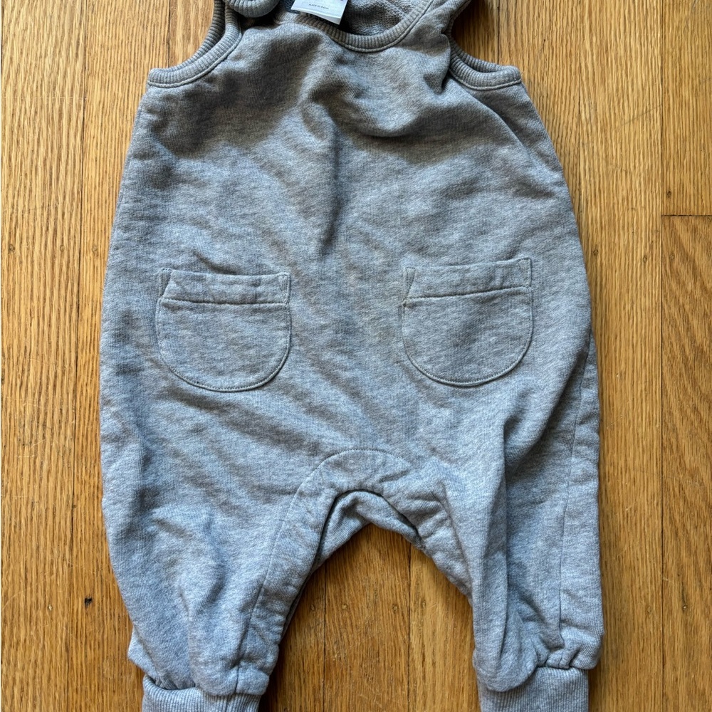 Hanna Andersson Gray Kids Overalls